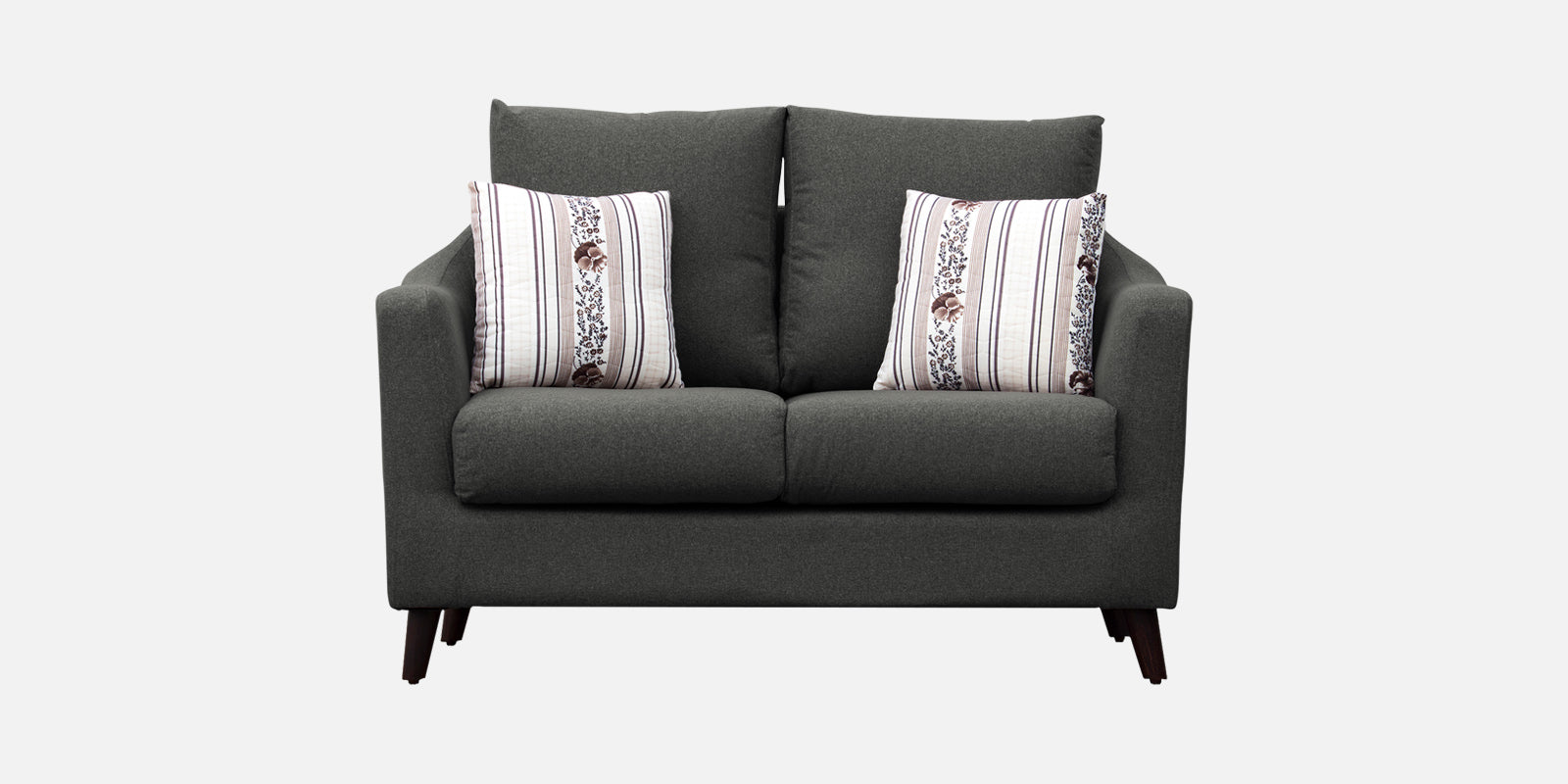 Kevin Fabric 2 Seater Sofa in Charcoal Grey Colour