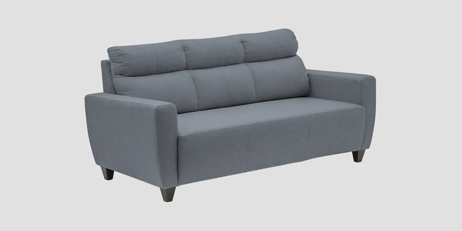 Burban Fabric 3 Seater Sofa In Winter Grey Colour - Febonic Living