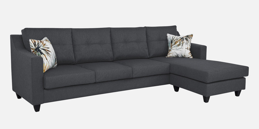 Welly Fabric Lhs Sectional Sofa 3 Lounger In Maba Grey Colour - Febonic Living
