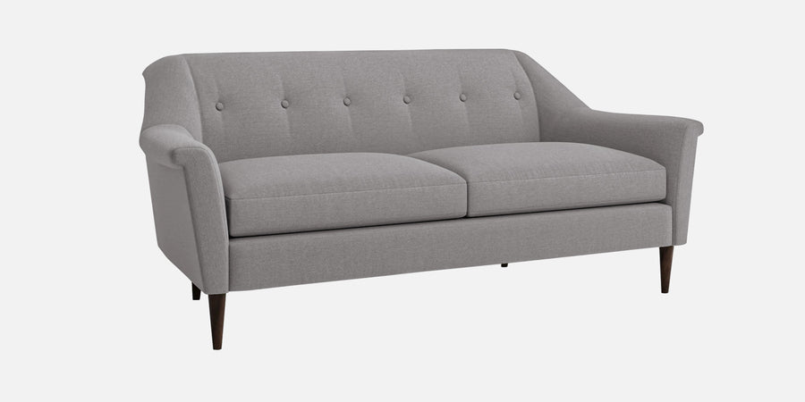 Homer Fabric 3 Seater Sofa In Silver Grey Colour - Febonic Living