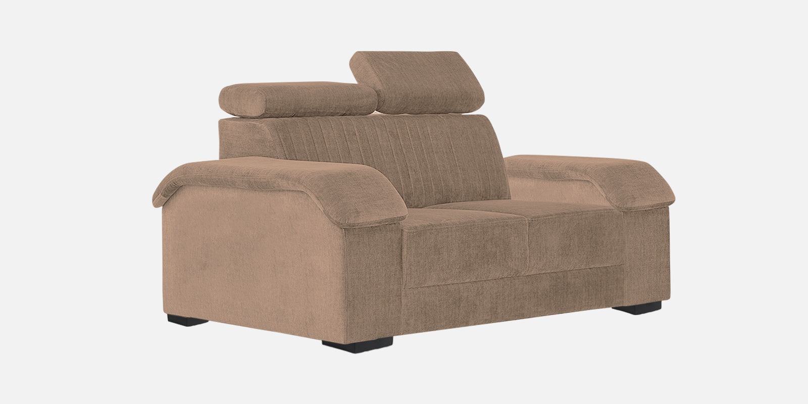 Draco Fabric 2 Seater Sofa In Cookie Beige Colour - Febonic Living