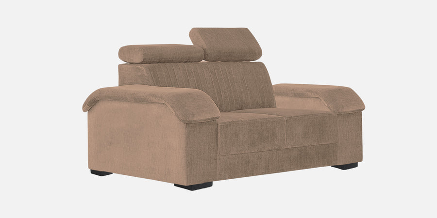 Draco Fabric 2 Seater Sofa In Cookie Beige Colour - Febonic Living