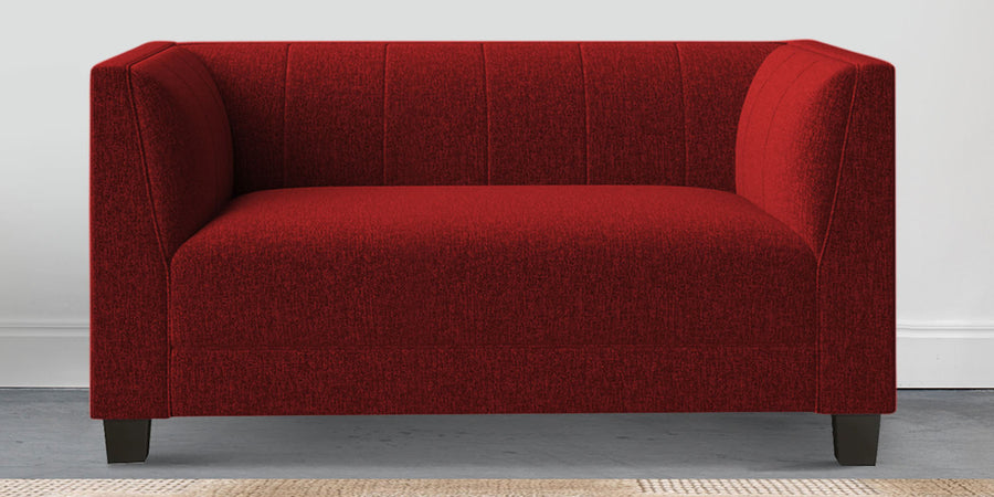 Chastin Fabric 2 Seater Sofa In Blood Maroon Colour - Febonic Living