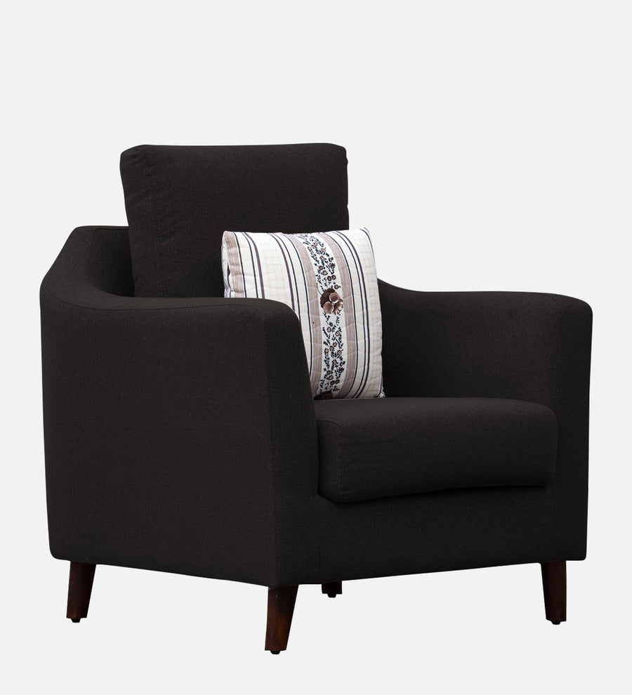 Kevin Fabric 1 Seater Sofa In Cara Brown Colour - Febonic Living