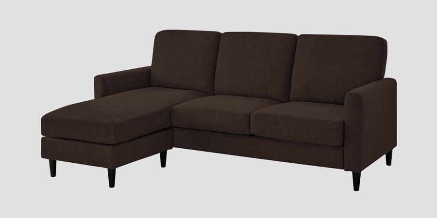 Romie Fabric Rhs Sectional Sofa 2 Lounger In Coffee Brown Colour - Febonic Living
