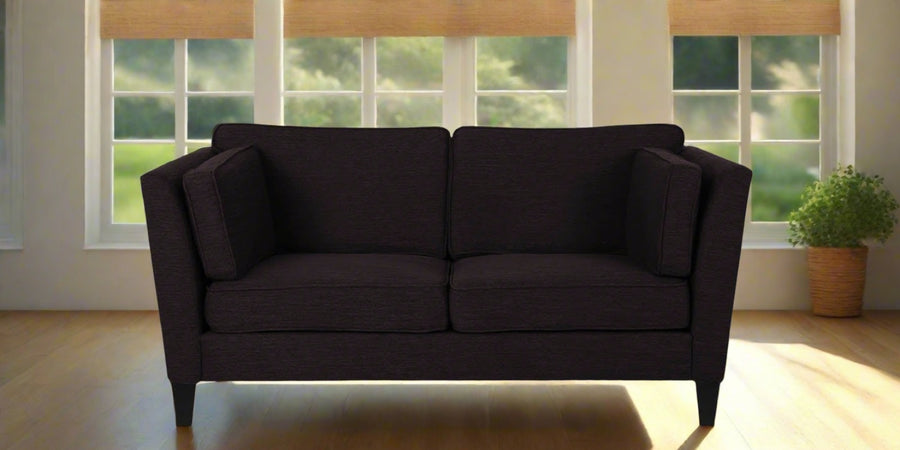 Nigar Fabric 2 Seater Sofa In Cara Brown Colour - Febonic Living