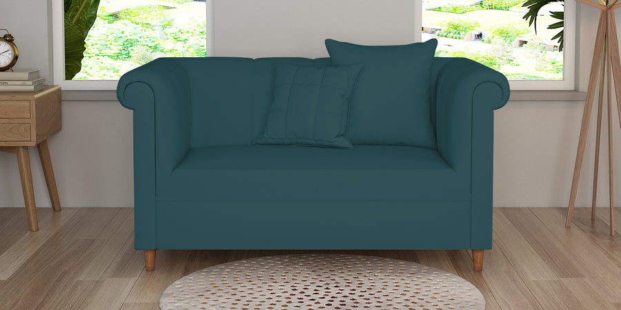 Rubi Velvet 2 Seater Sofa In Arabian Green Colour - Febonic Living