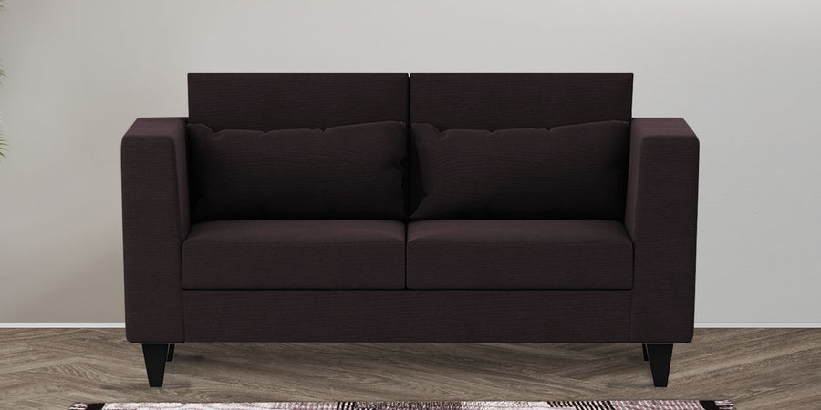 Nipul Fabric 2 Seater Sofa In Cara Brown Colour - Febonic Living