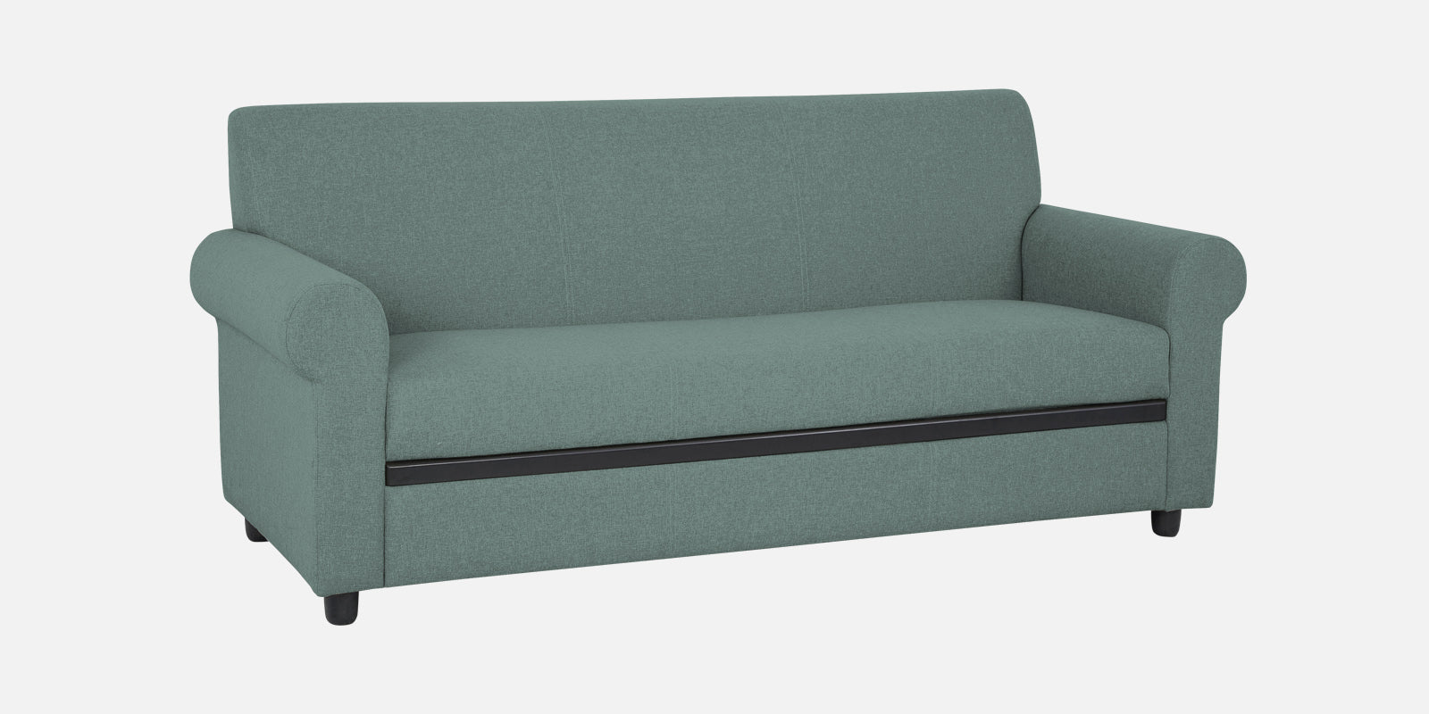 Ribby Fabric 3 Seater Sofa in Suka Blue Colour