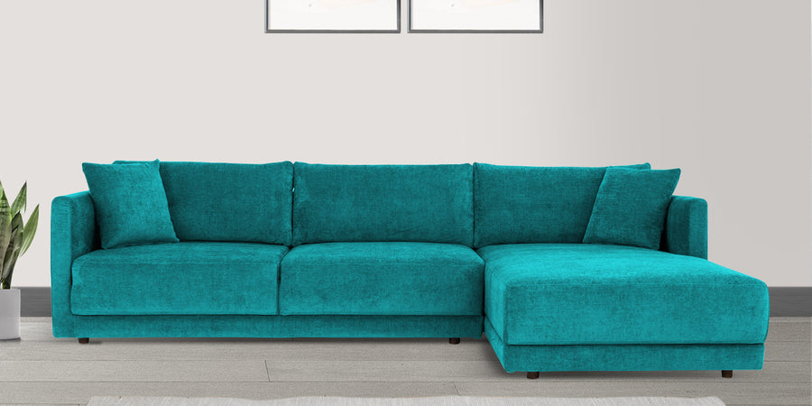 Northern Fabric Lhs Sectional Sofa 3 Lounger In Sea Green Colour - Febonic Living