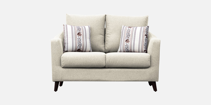 Kevin Fabric 2 Seater Sofa In Ivory Cream Colour - Febonic Living