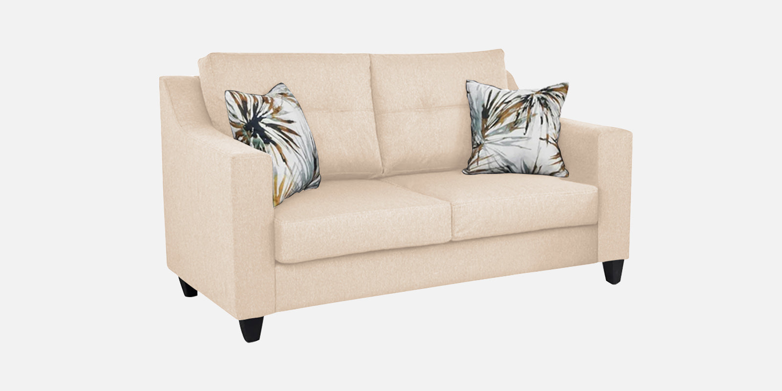 Welly Fabric 2 Seater Sofa In Woom Beige Colour