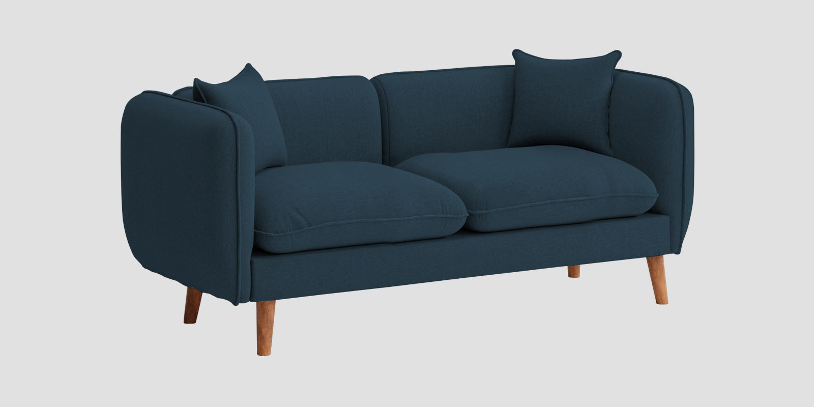 Reva Fabric 2 Seater Sofa In Cool Blue Colour - Febonic Living