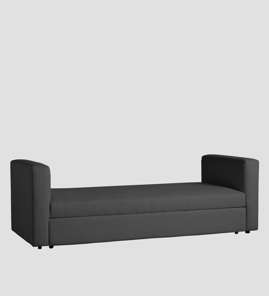 Tosy Fabric 3 Seater Pull Out Sofa Cum Bed In Stone Grey Colour - Febonic Living