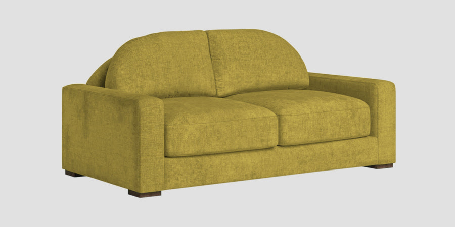 Dara Fabric 2 Seater Sofa In Parrot Green Colour - Febonic Living