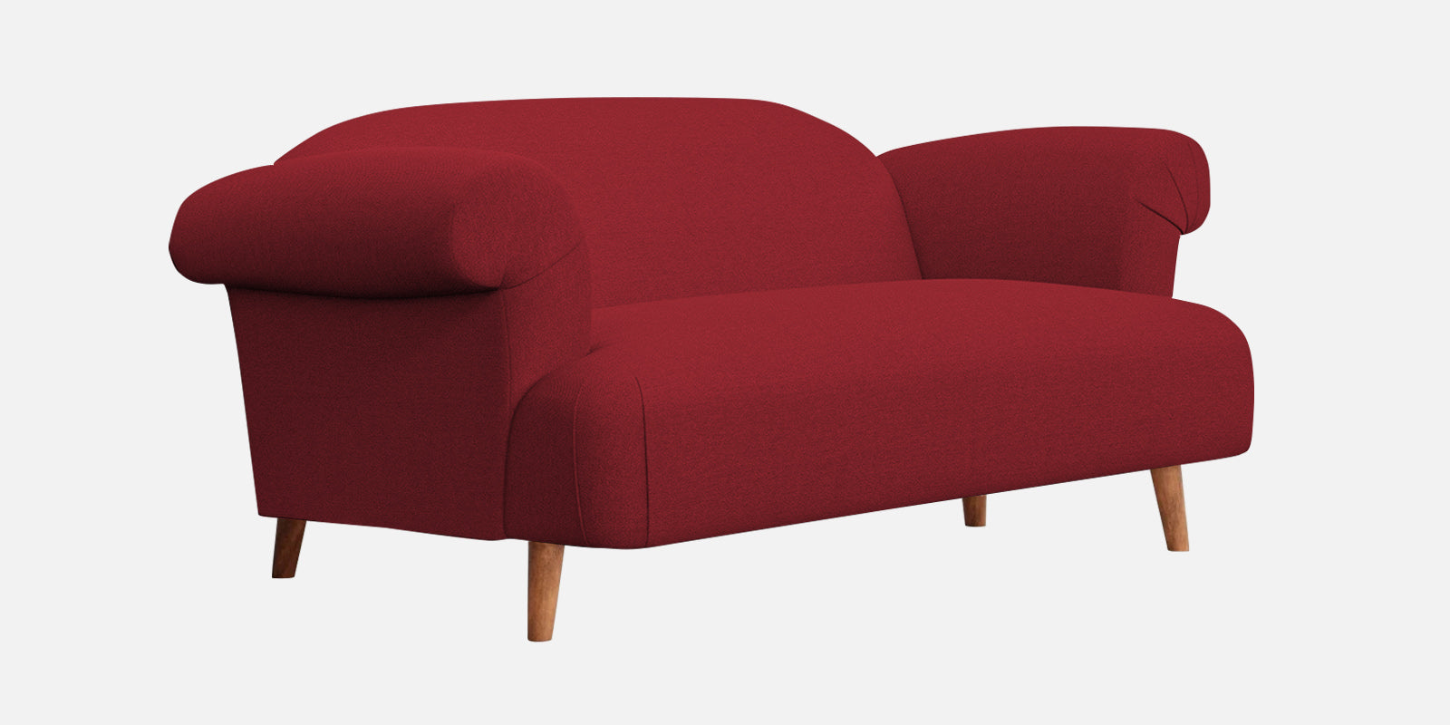 Barber Fabric 2 Seater Sofa In Chilli Red Colour - Febonic Living