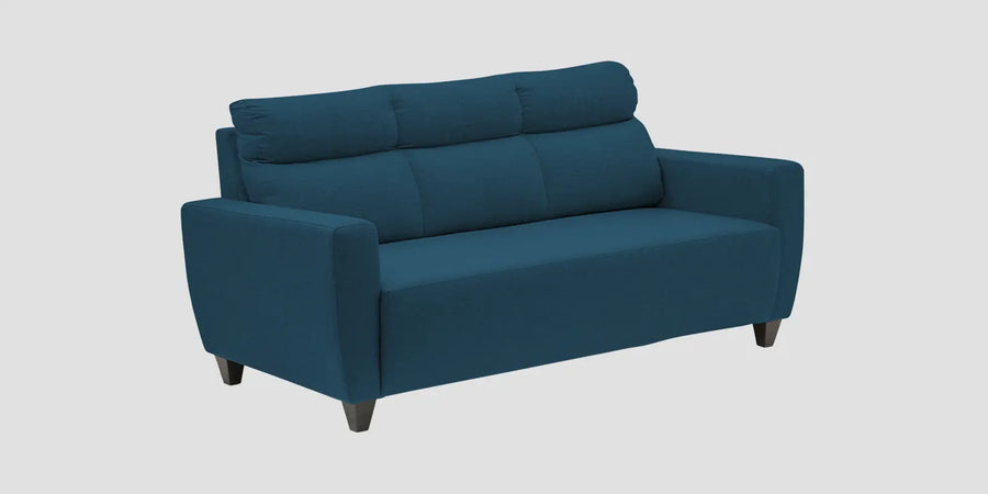 Burban Fabric 3 Seater Sofa In Eclipse Blue Colour - Febonic Living