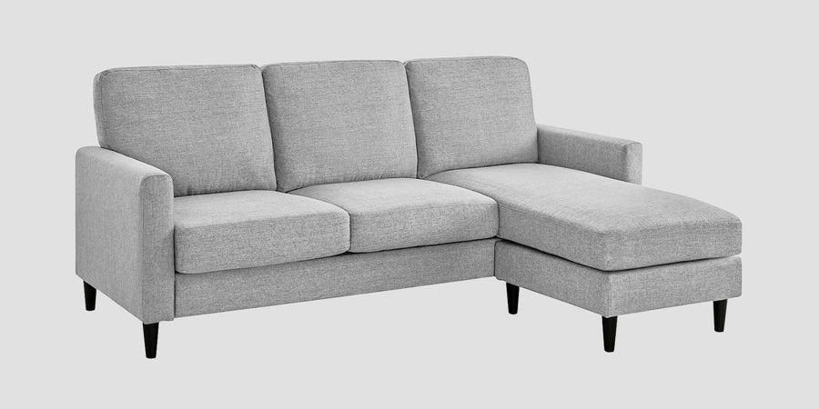 Romie Fabric Lhs Sectional Sofa 2 Lounger In Lit Grey Colour - Febonic Living