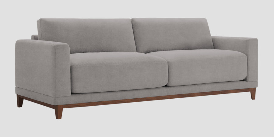 Esha Fabric 3 Seater Sofa In Silver Grey Colour - Febonic Living