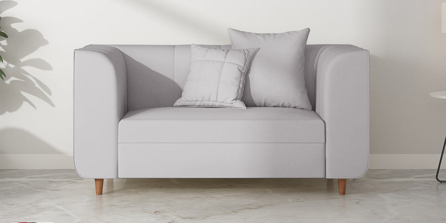 Sumo Velvet 2 Seater Sofa In Concrete Grey Colour - Febonic Living