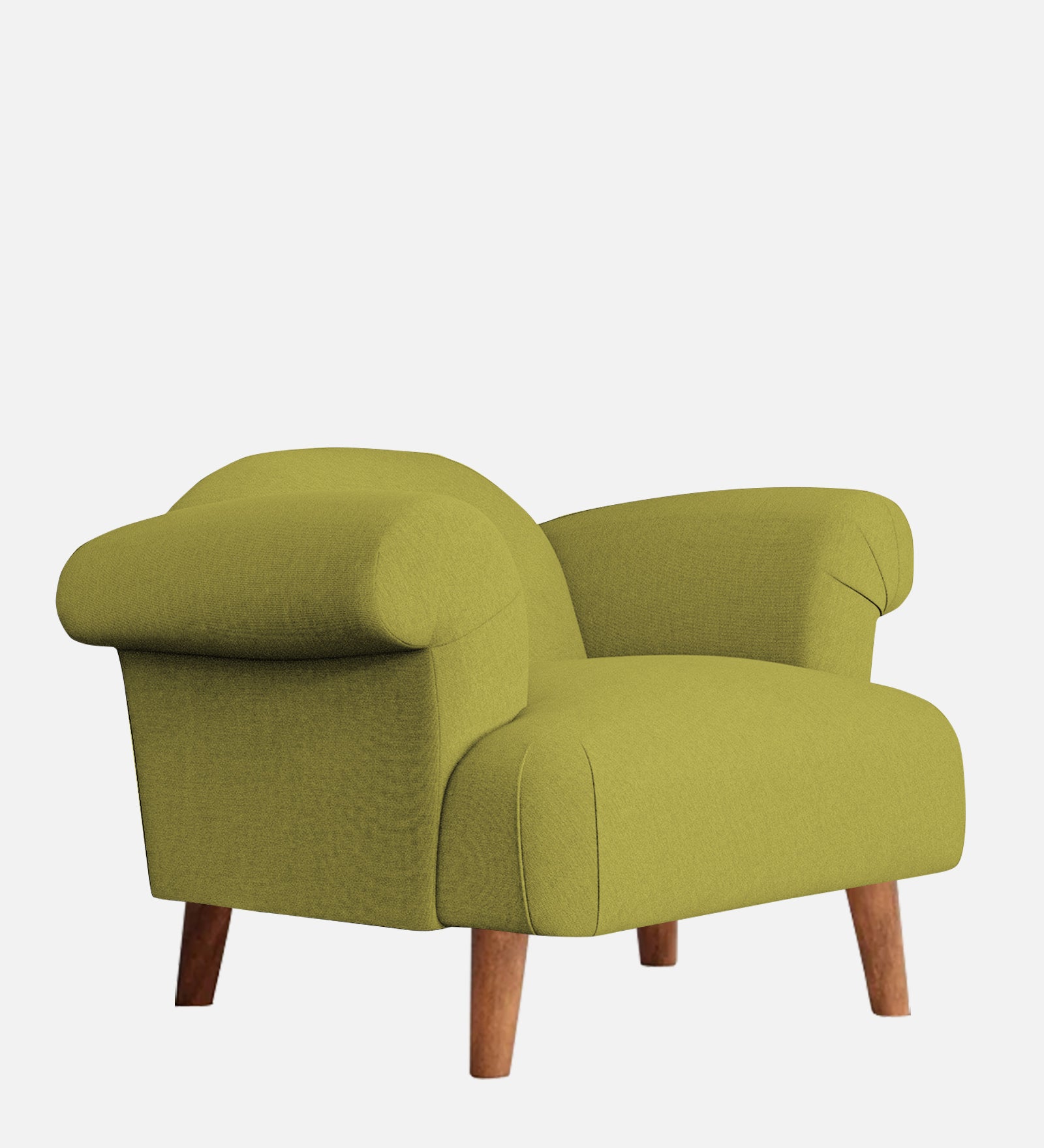 Barber Fabric 1 Seater Sofa in Kelly Green Colour