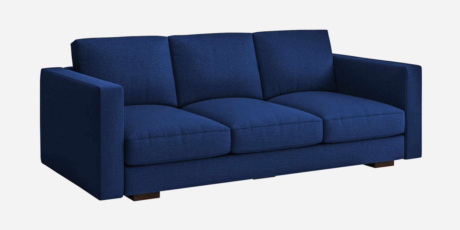 Messy Fabric 3 Seater Sofa in Royal Blue Colour