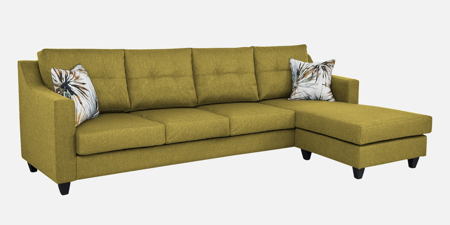 Welly Fabric Lhs Sectional Sofa 3 Lounger In Parrot Green Colour - Febonic Living