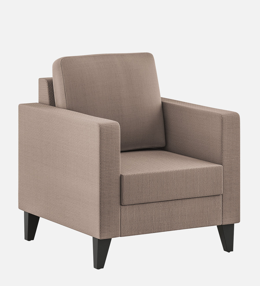 Nori Fabric 1 Seater Sofa In Kadhi Beige Colour - Febonic Living