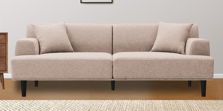 Cobby Fabric 3 Seater Sofa In Mush Beige Colour - Febonic Living