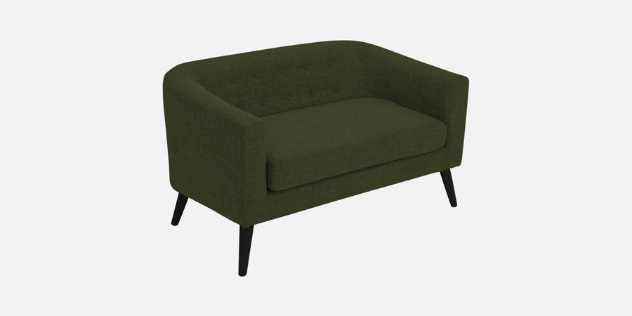 Casper Fabric 2 Seater Sofa In Olive Green Colour - Febonic Living