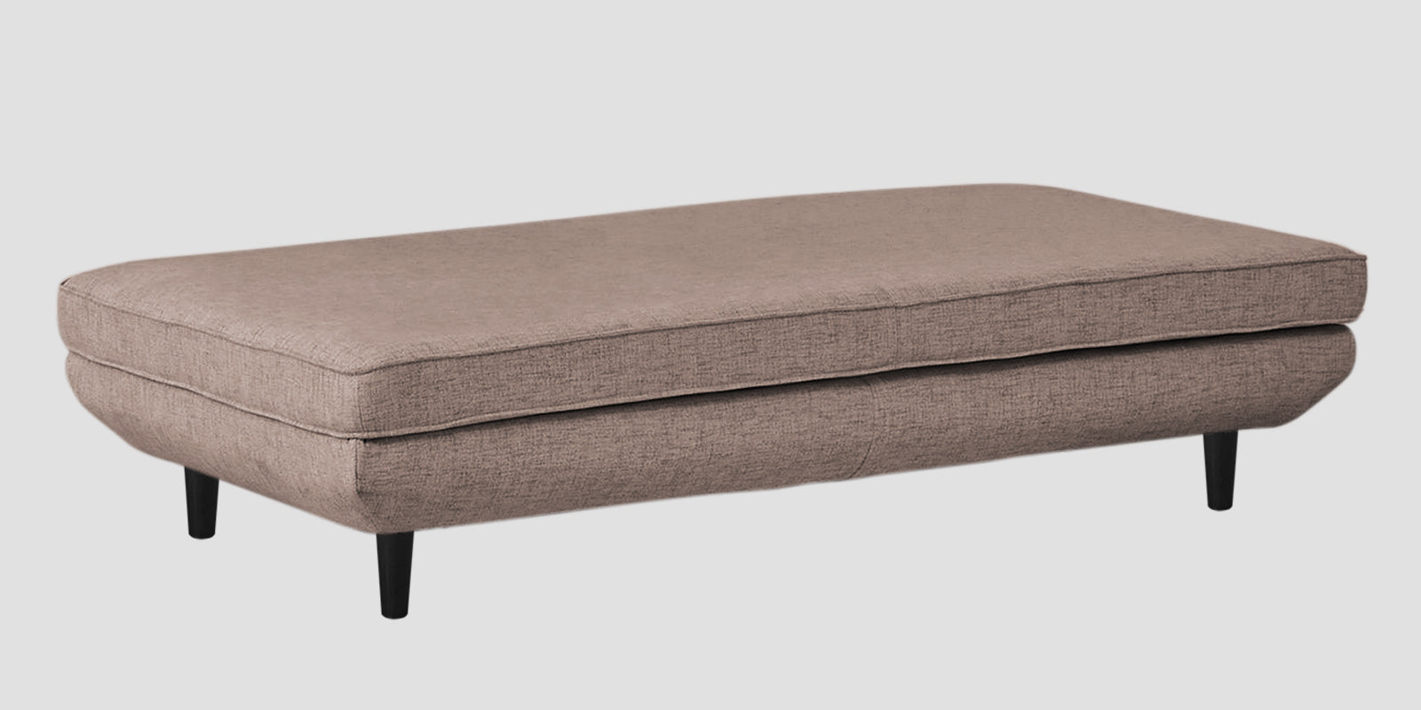 Hiver Fabric Day Bed Sofa In Kadhi Beige Colour With Back Rest - Febonic Living