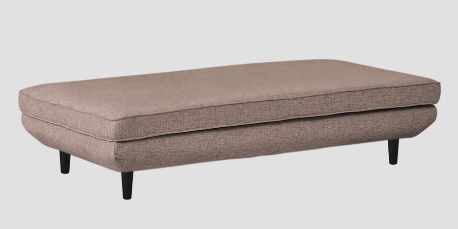 Hiver Fabric Day Bed Sofa In Kadhi Beige Colour With Back Rest - Febonic Living