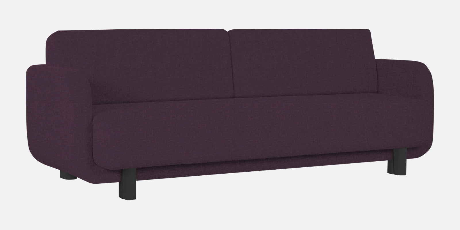 Amara Fabric 3 Seater Sofa In Greek Purple Colour