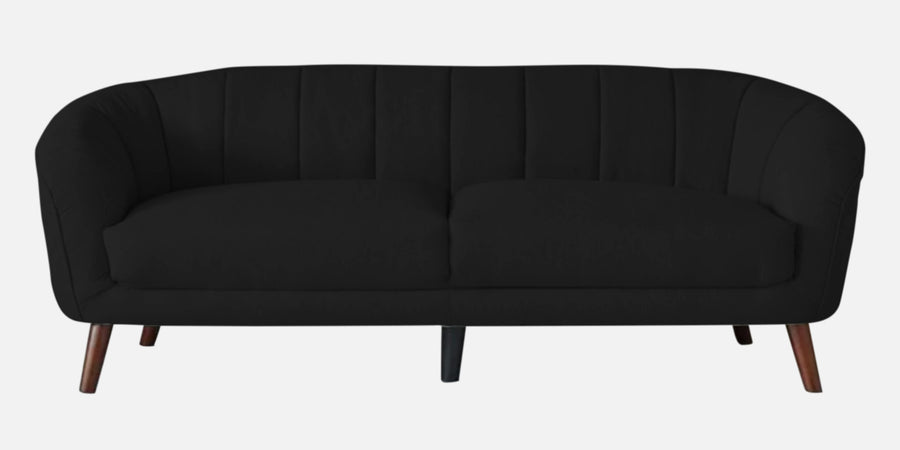Benjamin Fabric 3 Seater Sofa In Zed Black Colour - Febonic Living