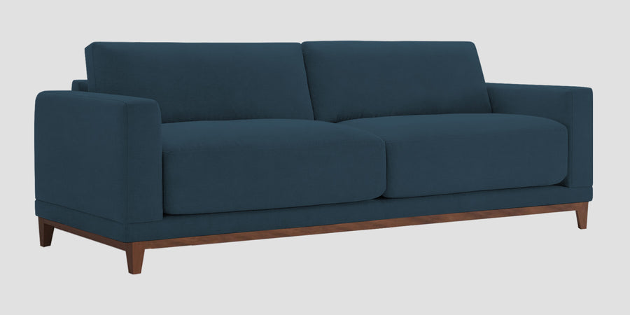 Esha Fabric 3 Seater Sofa In Cool Blue Colour - Febonic Living