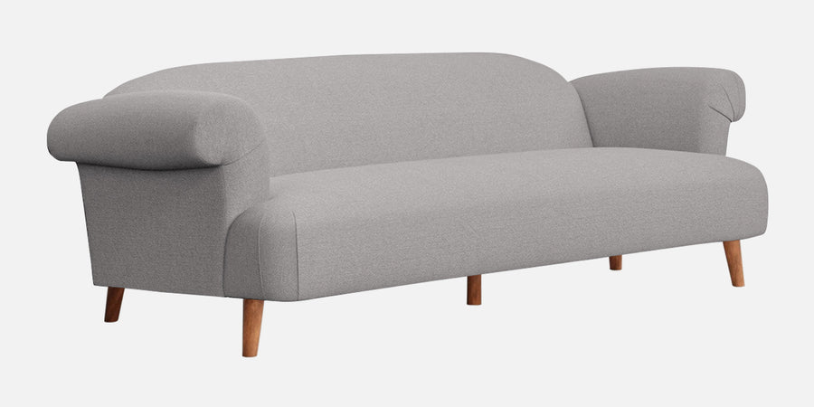 Barber Fabric 3 Seater Sofa In Silver Grey Colour - Febonic Living