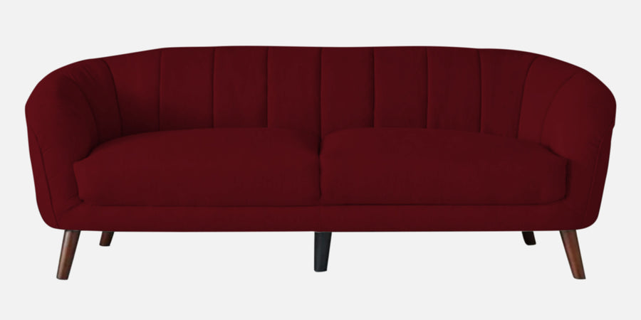 Benjamin Fabric 3 Seater Sofa In Ruby Red Colour - Febonic Living