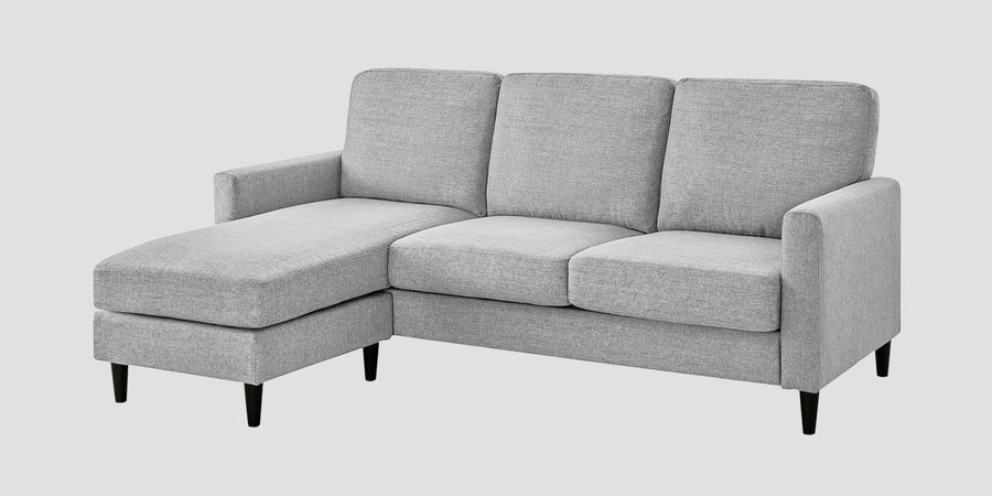Romie Fabric Rhs Sectional Sofa 2 Lounger In Lit Grey Colour - Febonic Living