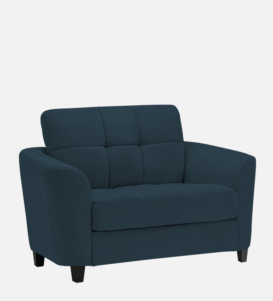 Mulan Fabric 1 Seater Sofa In Cool Blue Colour - Febonic Living