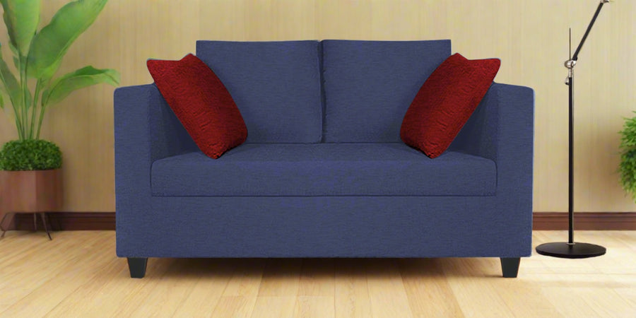 Nuska Fabric 2 Seater Sofa In Slate Blue Colour - Febonic Living