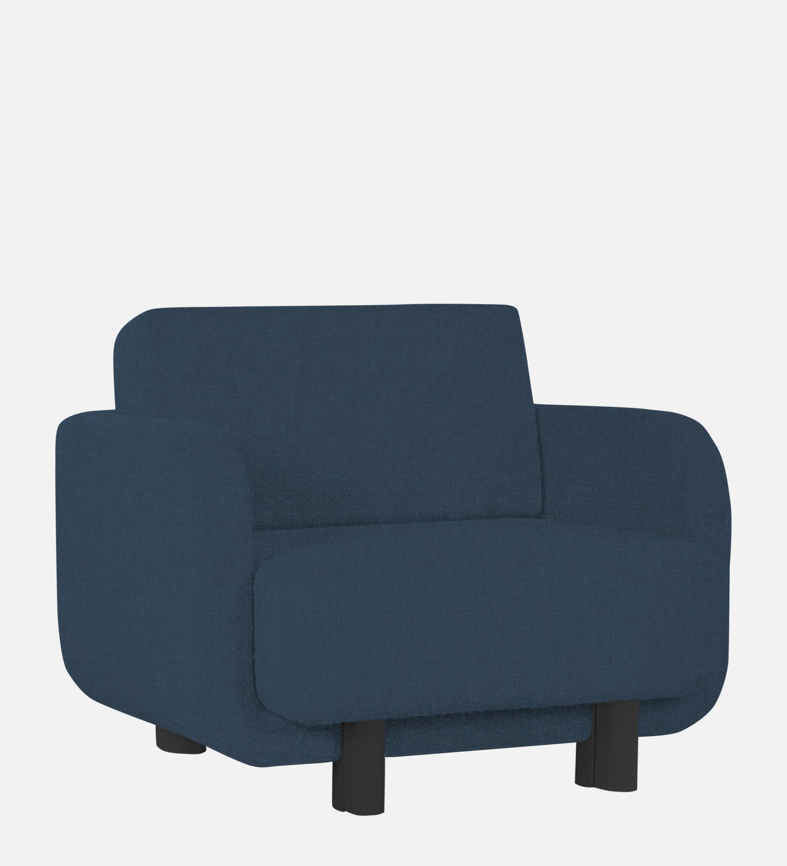 Varu Fabric 1 Seater Sofa In  Light Blue Colour - Febonic Living