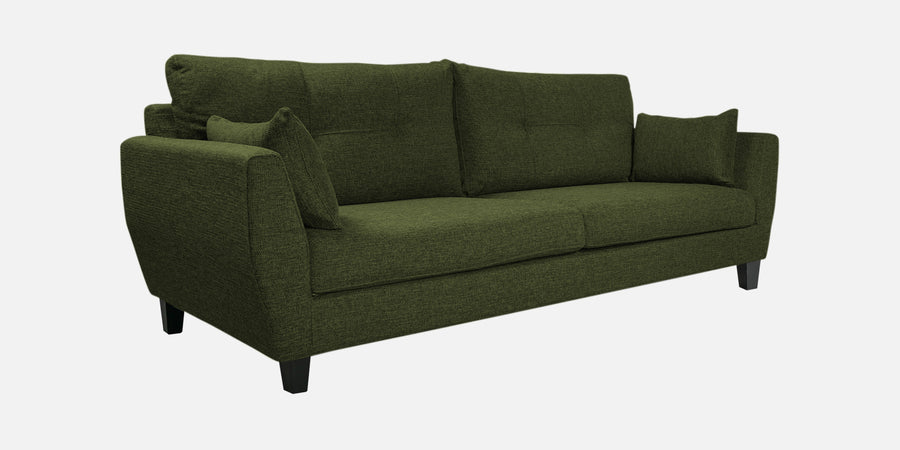 Mario Fabric 3 Seater Sofa In Olive Green Colour - Febonic Living