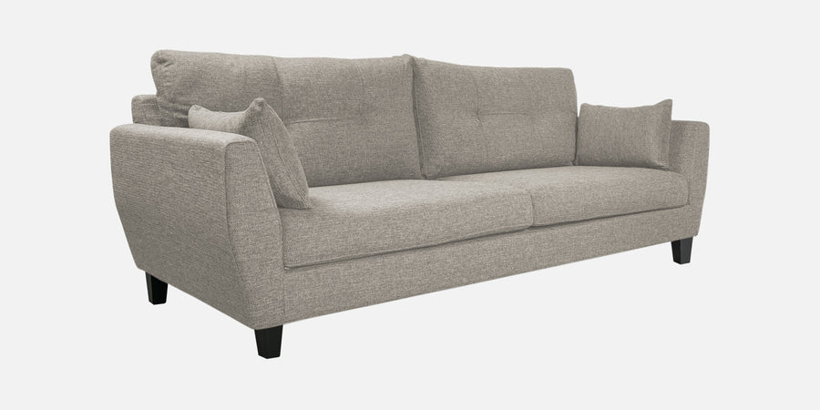 Mario Fabric 3 Seater Sofa In Ash Grey Colour - Febonic Living