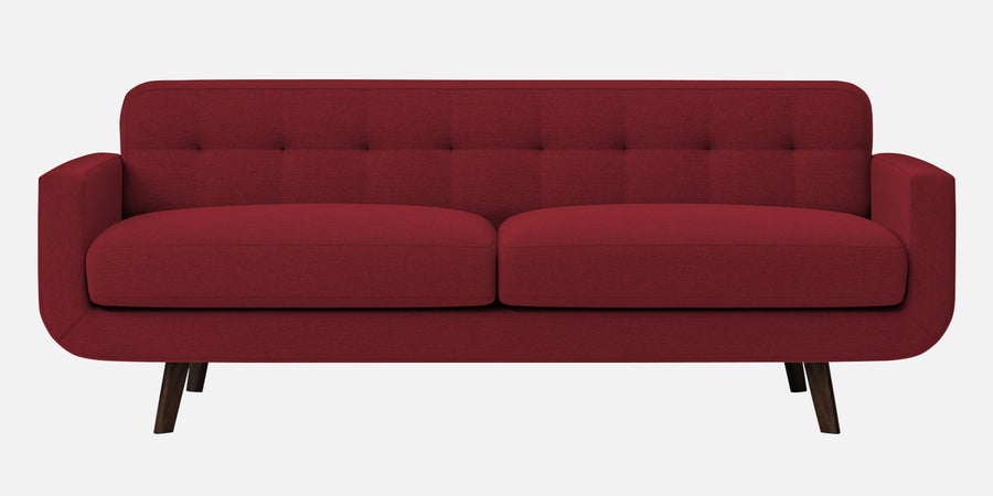 Marsela Fabric 3 Seater Sofa In Chilli Red Colour - Febonic Living