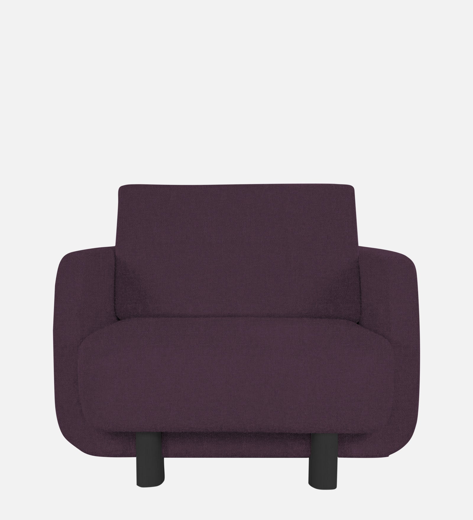 Varu Fabric 1 Seater Sofa In  Greek Purple Colour - Febonic Living
