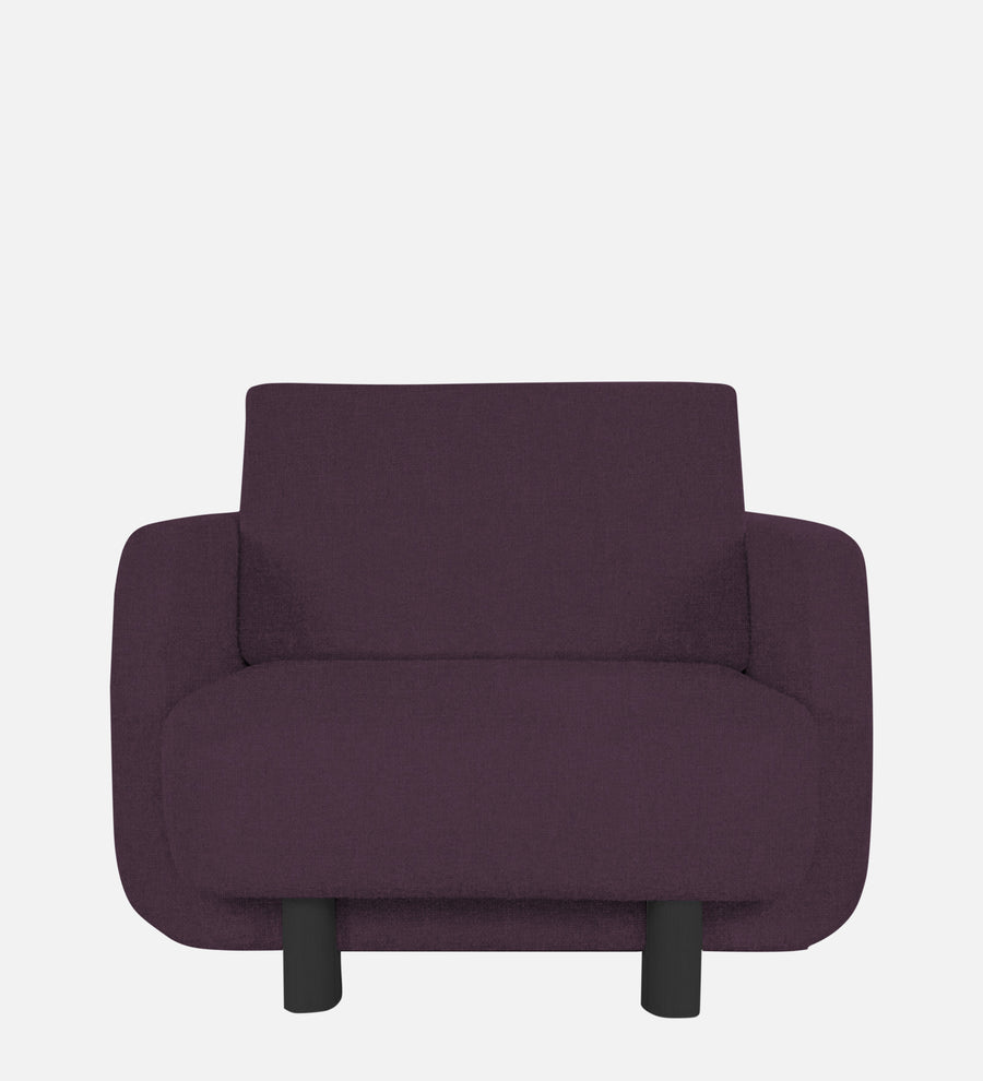 Varu Fabric 1 Seater Sofa In Greek Purple Colour - Febonic Living
