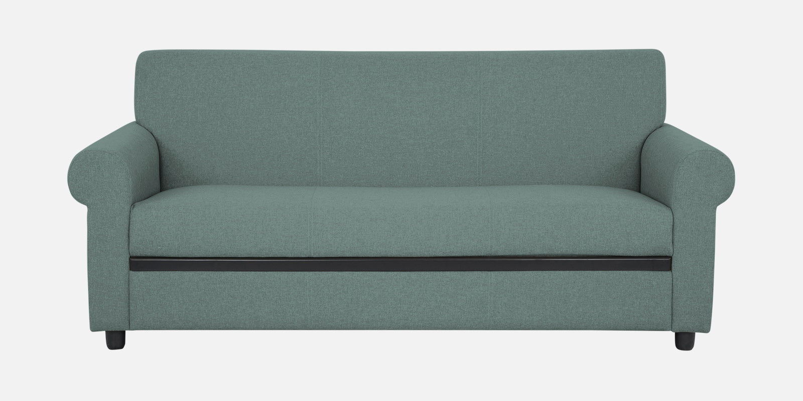 Ribby Fabric 3 Seater Sofa in Suka Blue Colour