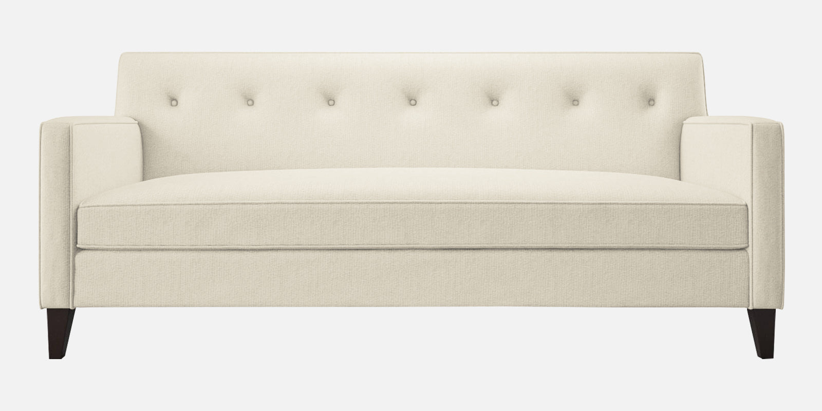 Miller Fabric 3 Seater Sofa in Ivory Cream Colour