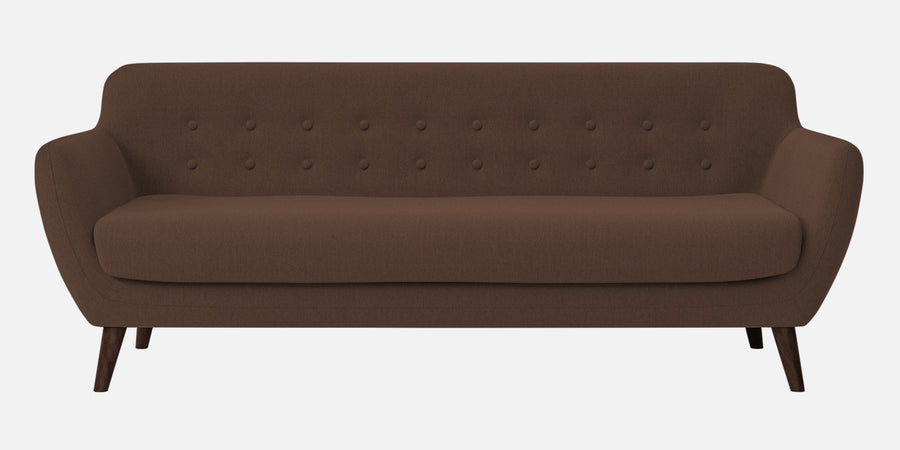 Goofy Fabric 3 Seater Sofa In Ash Brown Colour - Febonic Living