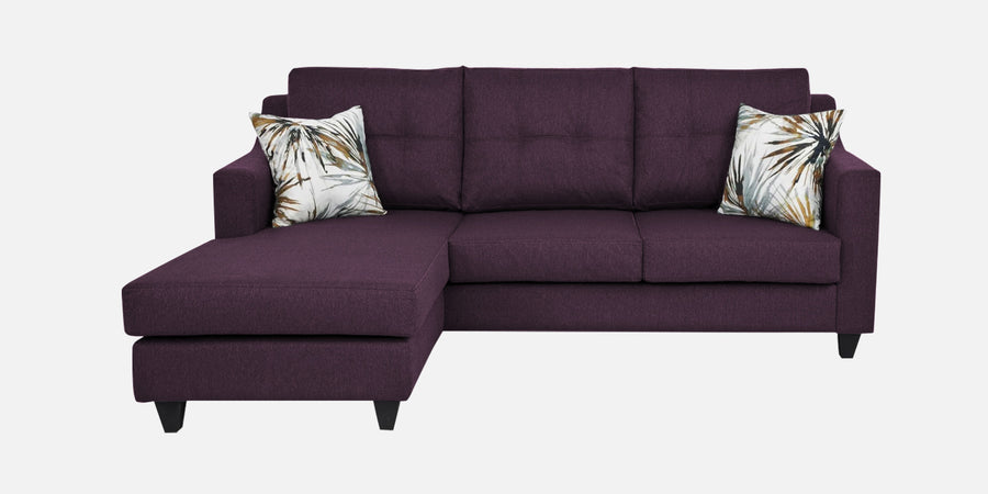 Welly Fabric Rhs Sectional Sofa 2 Lounger In Greek Purple Colour - Febonic Living